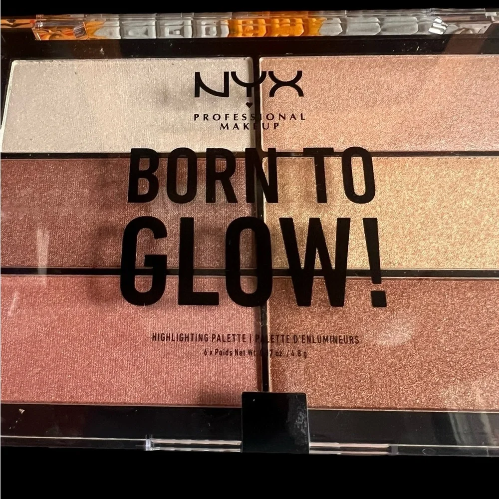 NYX Born to Glow Highlighting Palette 6 Shimmery Pearl Shades